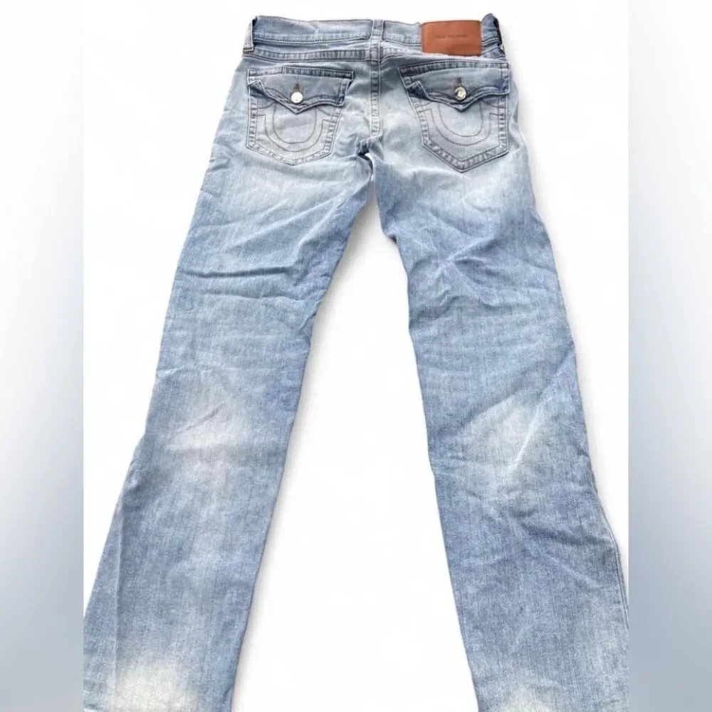 True Religion Light Blue Straight Jeans